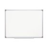 Mastervision 48"x72" Magnetic Dry Erase Board, Aluminum Frame, Board Color: White MA2707790